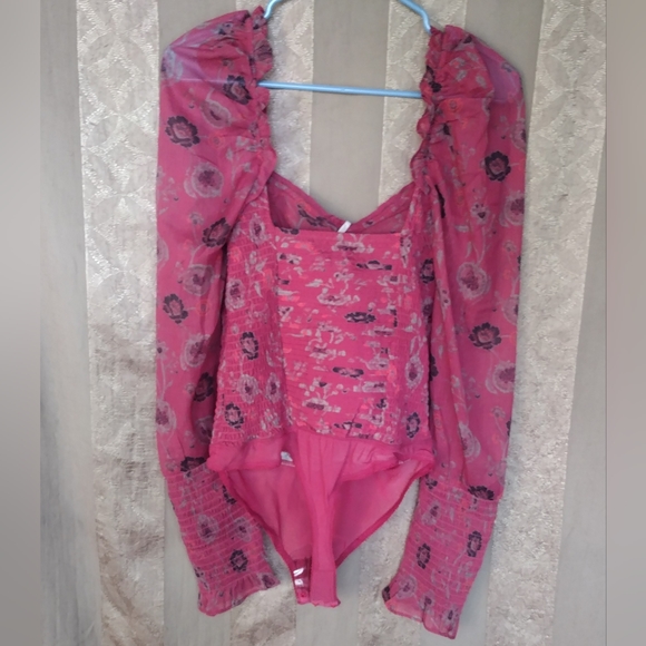 ✔️ Free People Women's Top Brunch Date Bodysuit NWOT - Picture 2 of 15